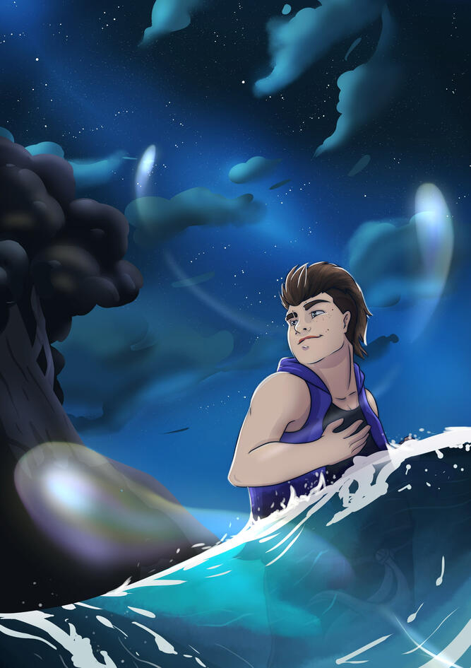 A university assignment for the summer prior to my first year. The prompt was to visualise yourself in a place that you find peace in, whether real or fictional.