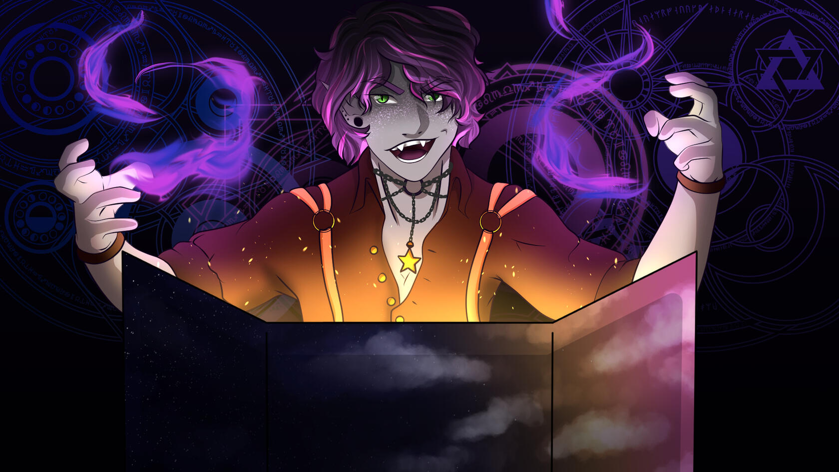 A personal piece I worked on as a background for streams I host over on Twitch playing Dungeons and Dragons.