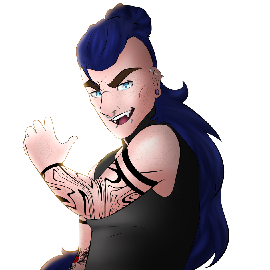 A personal illustration of faunadoe13's (twitter) character Fain!